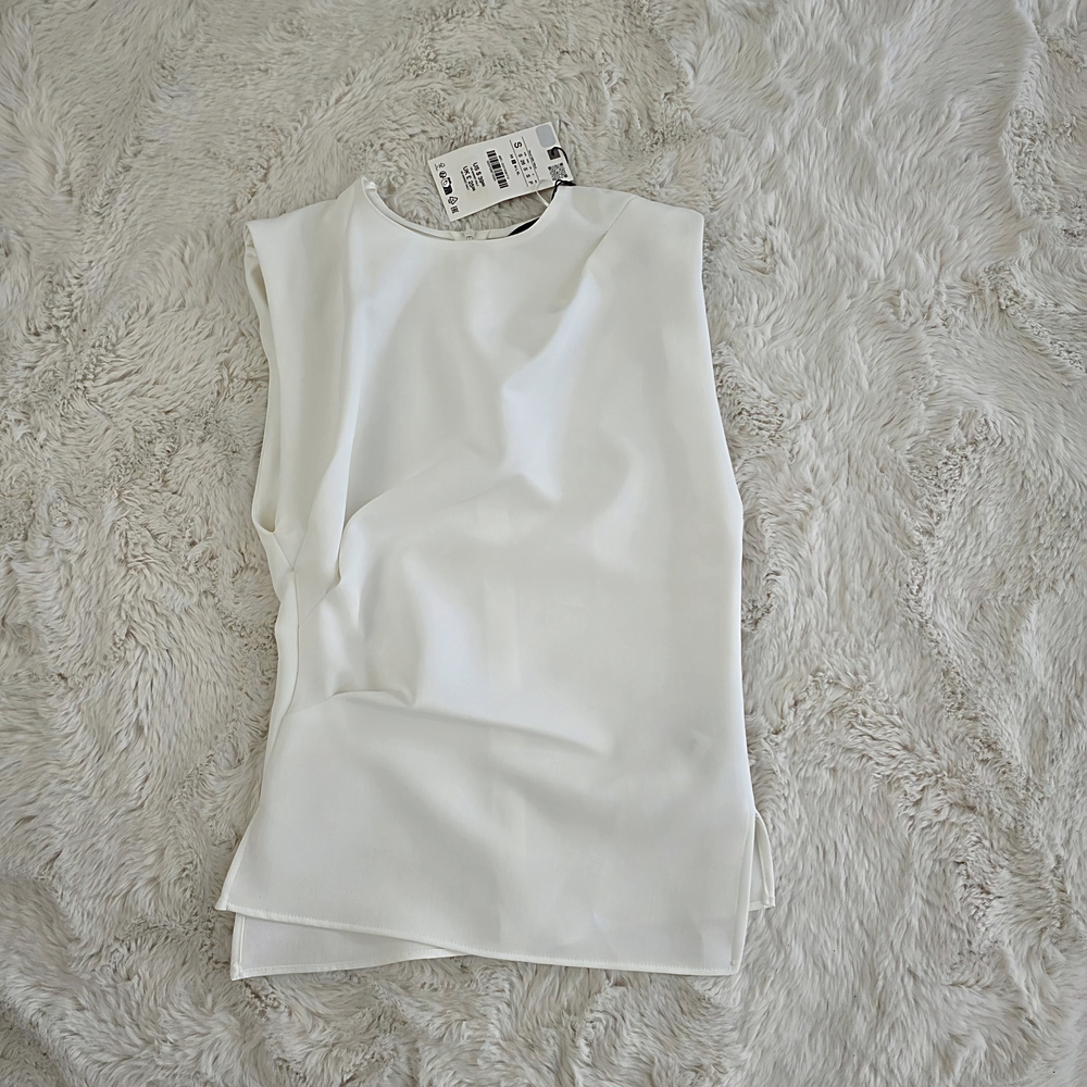 Zara White Muscle Tee